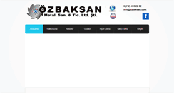 Desktop Screenshot of ozbaksan.com